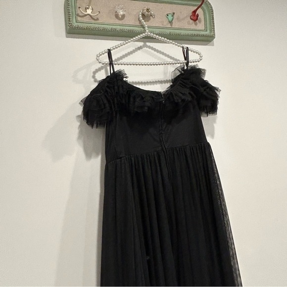 City studio plus size black tulle off the shoulder maxi dress size 18 women’s - Picture 8 of 15